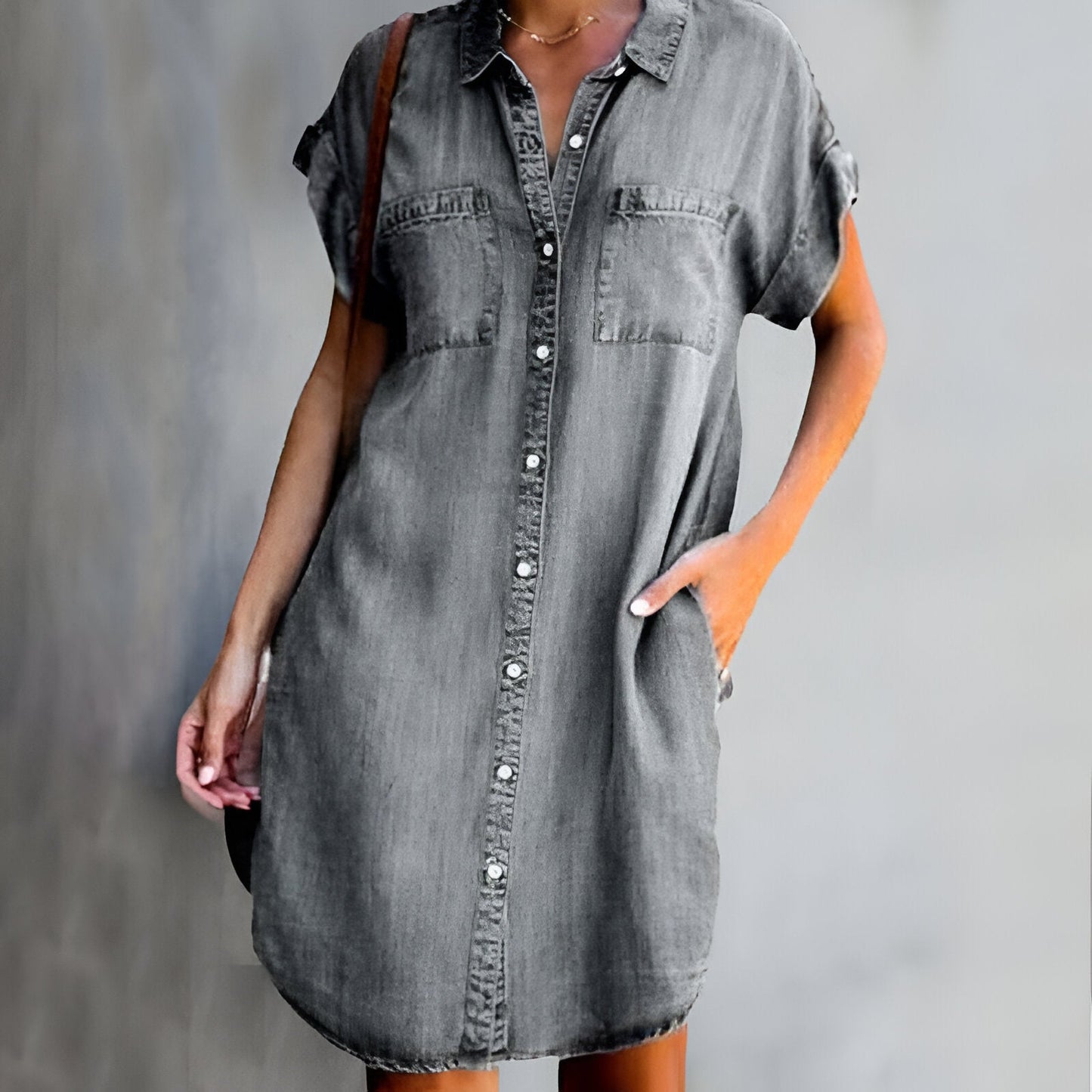 Lena™ - Casual Denim Kjole