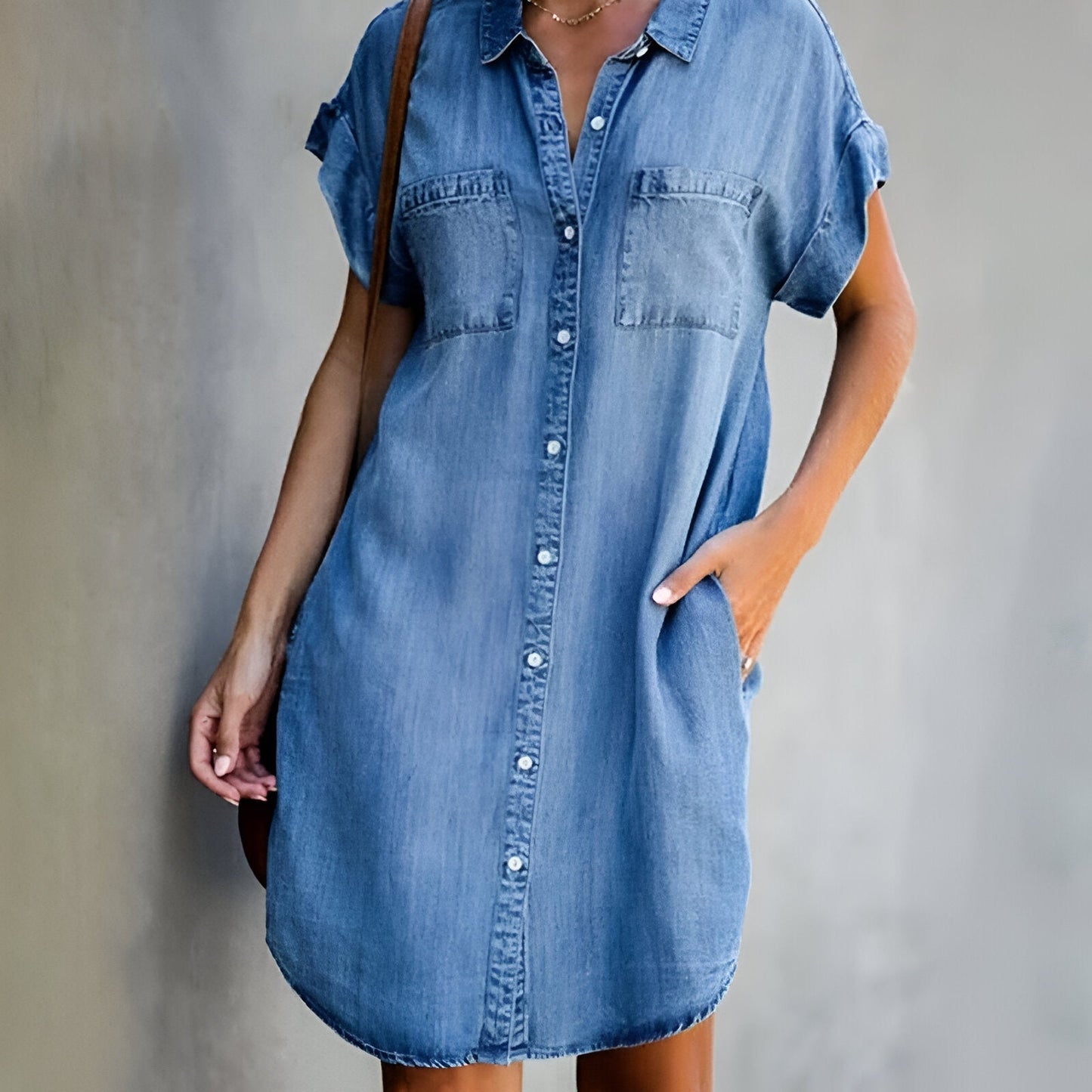 Lena™ - Casual Denim Kjole
